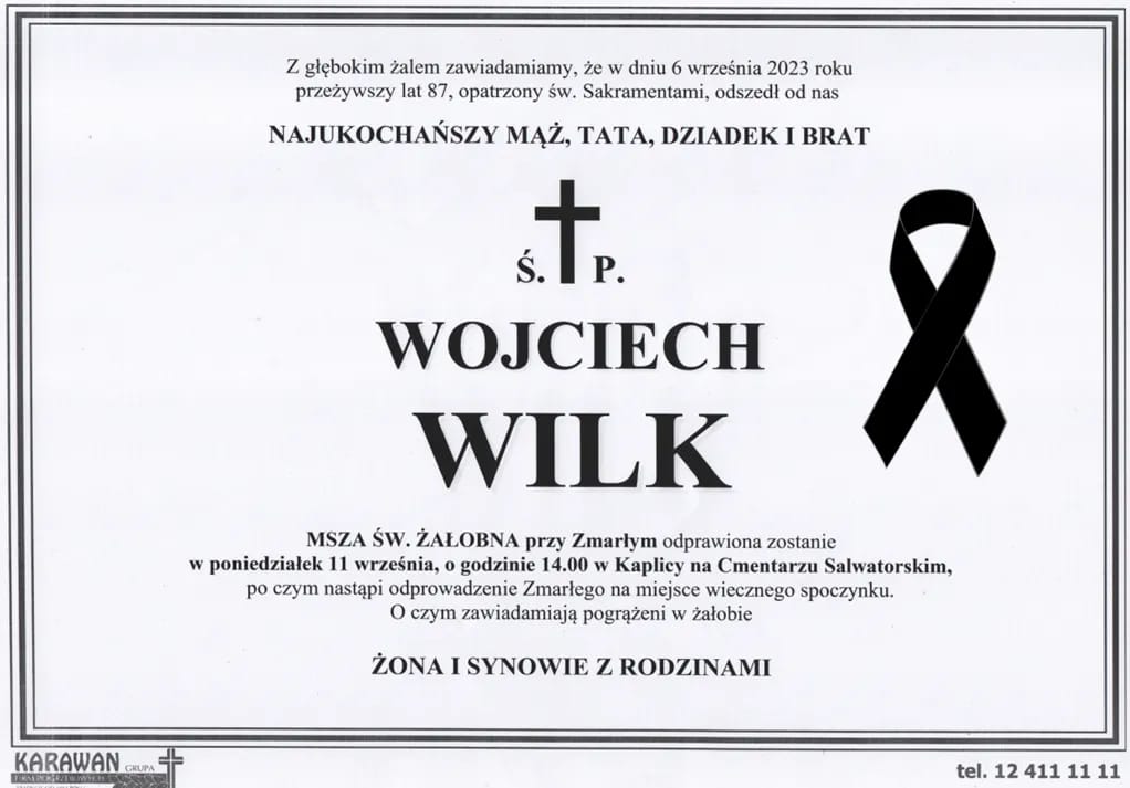 Zmarł Wojciech Wilk